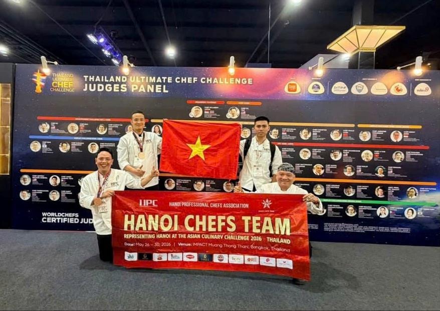 Đội tuyển đầu bếp Hà Nội giành 2 Huy chương đồng tại cuộc thi ẩm thực quốc tế